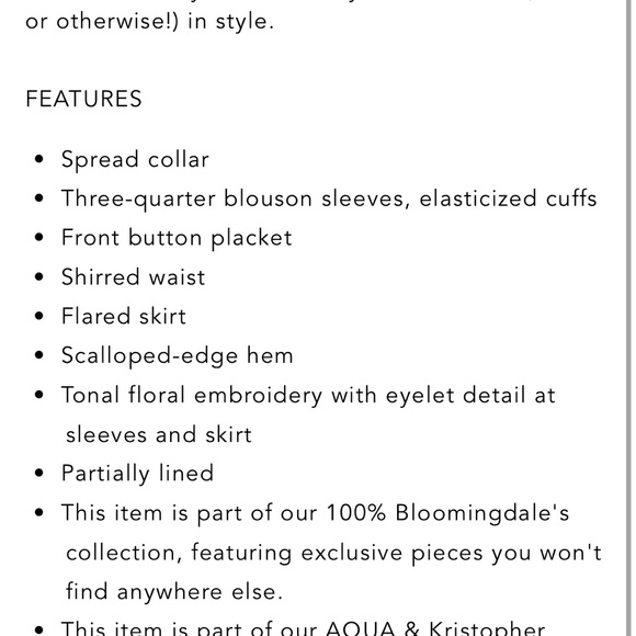 Aqua Bloomingdale’s NWOT - Picture 4 of 4